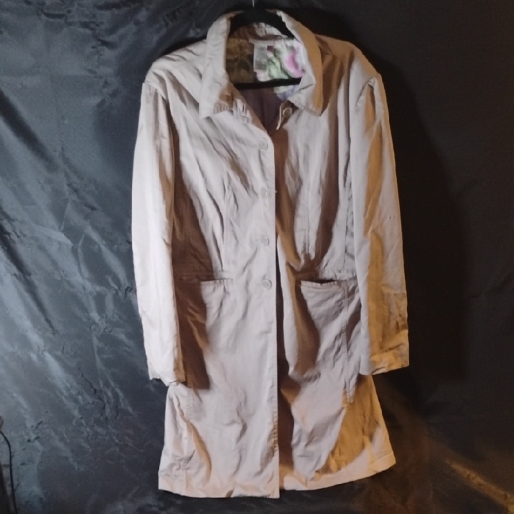 Jaclyn Smith Light Tan Trench Coat